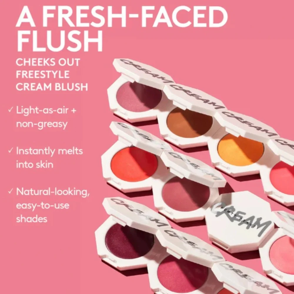 Fenty Beauty CHEEKS OUT FREESTYLE CREAM BLUSH in Rosé Latte 3g BRAND NEW IN BOX